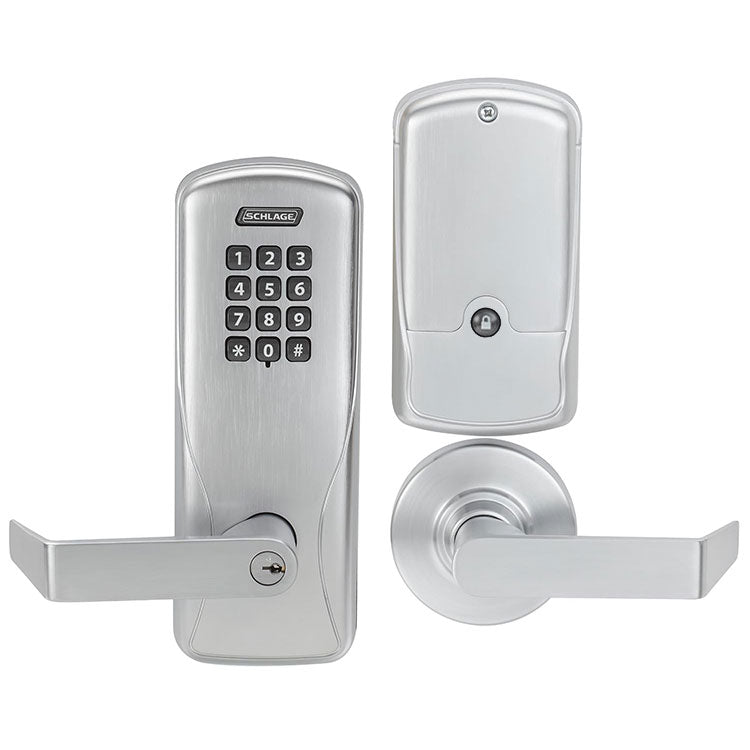 Schlage CO-100 — Privacy / Satin Chrome (626) / Rhodes (RHO)