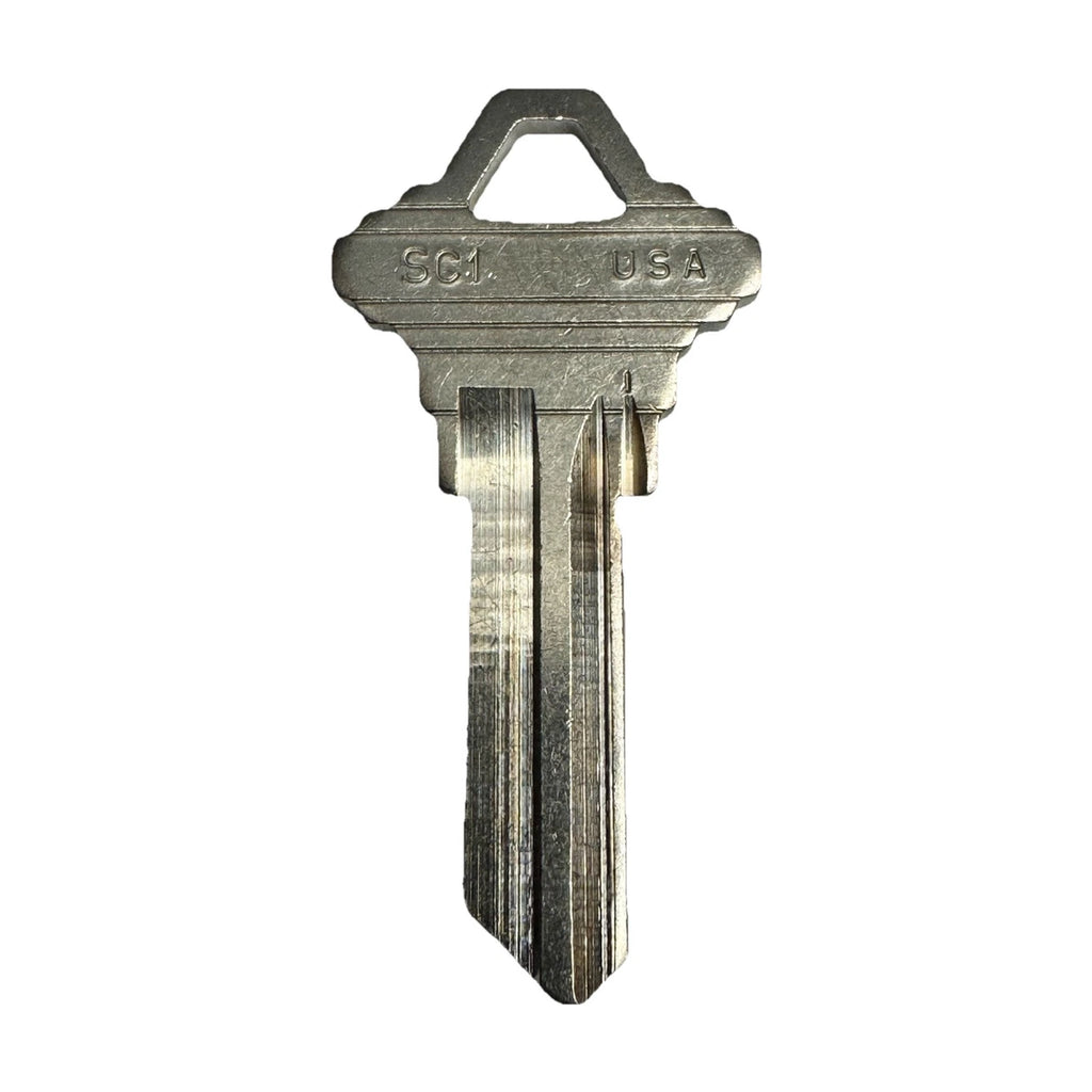 Ilco - SC1 - Schlage - Key Blank - 5 Pin - Cut to Code Nickle Plated Brass — edited cover photo