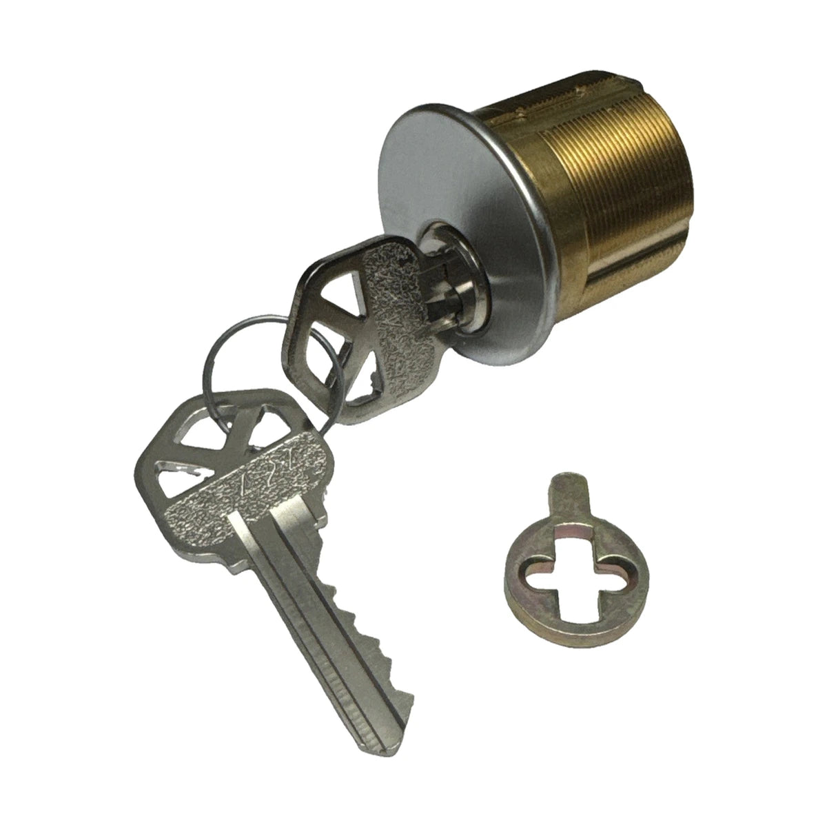1 1/8” Mortise Cylinder - KW1 - Kwickset -  Satin Chrome — edited cover photo