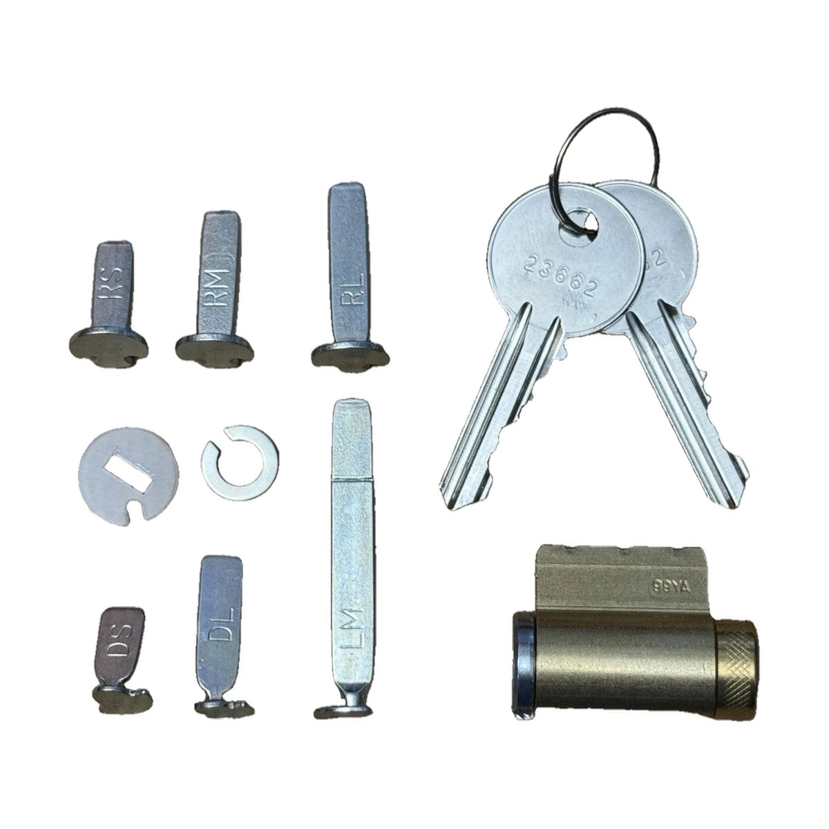 LSDA - Yale YA8 (Y1) - KIK - Knob, Lever, Deadbolt Cylinder - Satin Chrome — edited cover photo