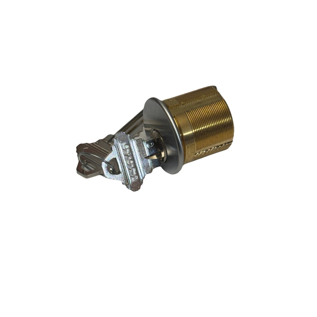 1 1/8” Mortise Cylinder - SC1 Schlage - Satin Chrome - Adams Rite & Standard Cam — edited cover photo