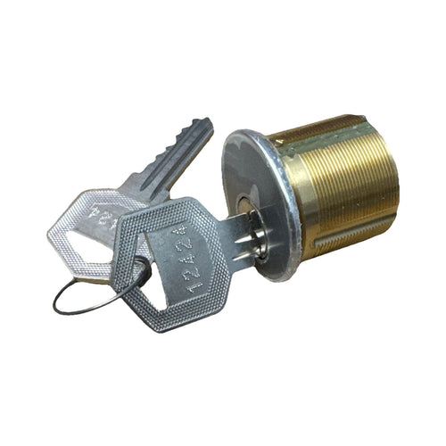1 1/8” Mortise Cylinder - LSA - Satin Chrome - Special / Medium High Security — edited cover photo