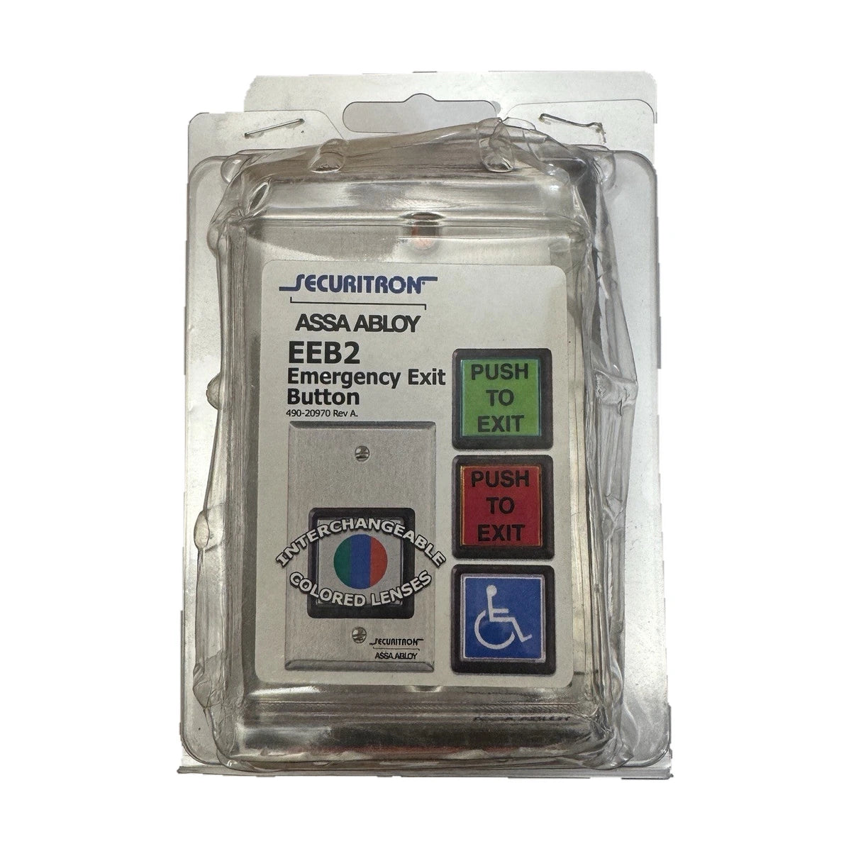 Securitron ASSA AMBLOY EEB2 Push to Exit Button — edited cover photo