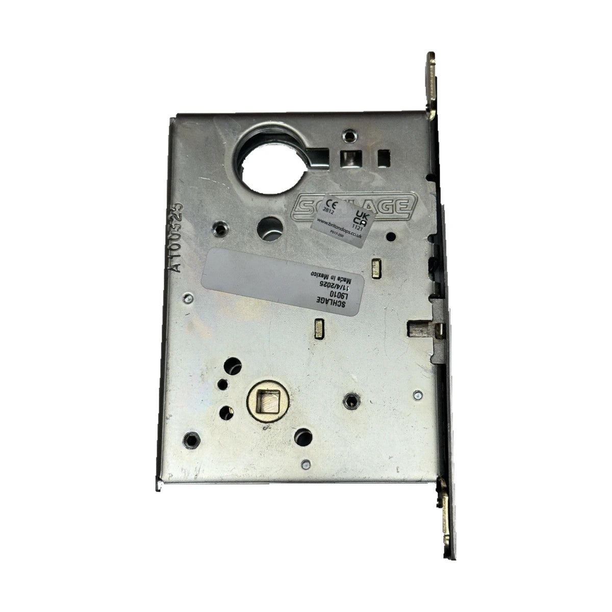 Schlage L9010 - Mortise Body Lock - Passage - Face / Cover Plate (Description) — edited cover photo