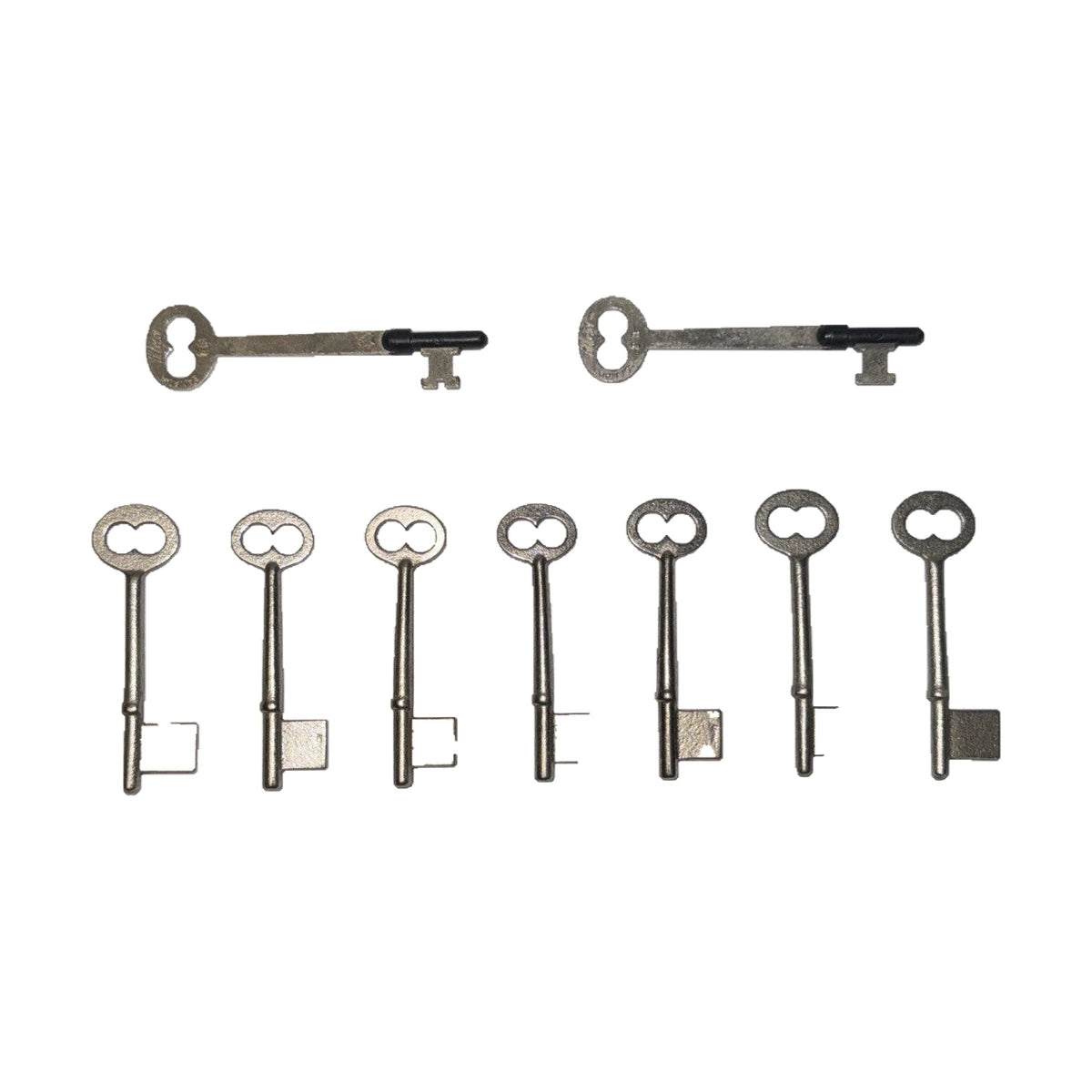 Vintage Brass Small Skeleton Keys Closed Barrel Key Lot of 9 - Silver — edited cover photo