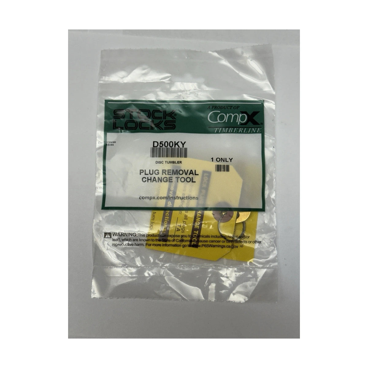 CompX Timberline TA Fort D500KY Plug Removal Change Tool W/Instructions — edited cover photo