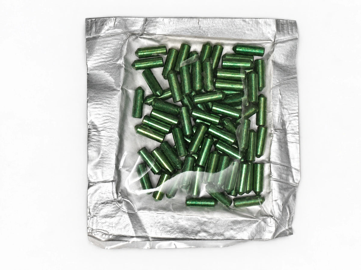 Lab Pins - 75ct - Lock Cylinder Pins - Bottom Pin - .355 Green — lighting-retouched pin-side photo; original photographs retained in gallery