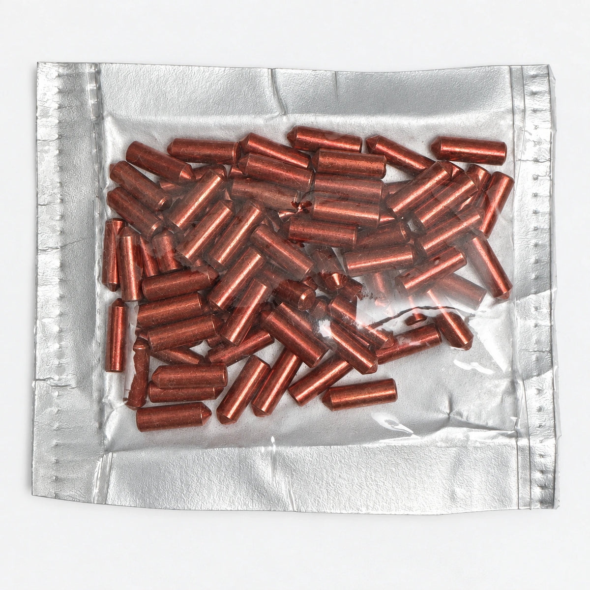 Lab Pins - 75ct - Lock Cylinder Pins - Bottom Pin - .360 Red — lighting-retouched pin-side photo; original photographs retained in gallery