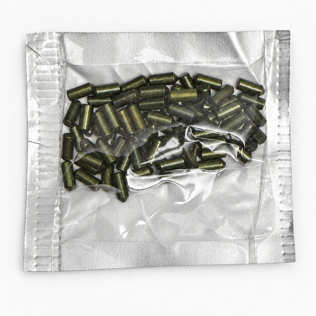 Lab Pins - 75ct - Lock Cylinder Pins - Bottom Pin - .280 Green — lighting-retouched pin-side photo; original photographs retained in gallery