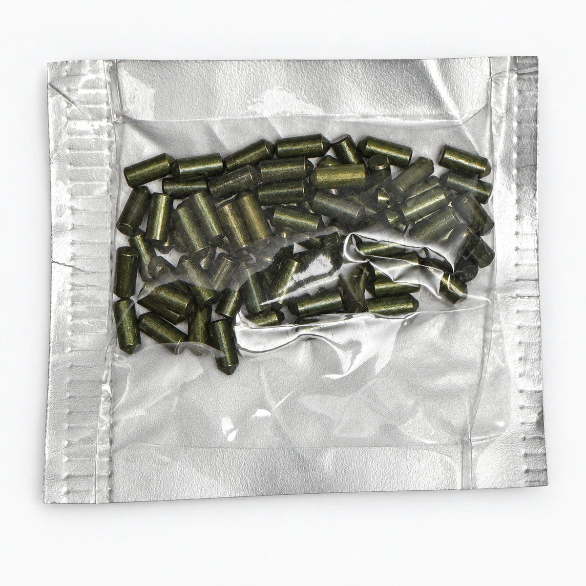Lab Pins - 75ct - Lock Cylinder Pins - Bottom Pin - .280 Green — lighting-retouched pin-side photo; original photographs retained in gallery