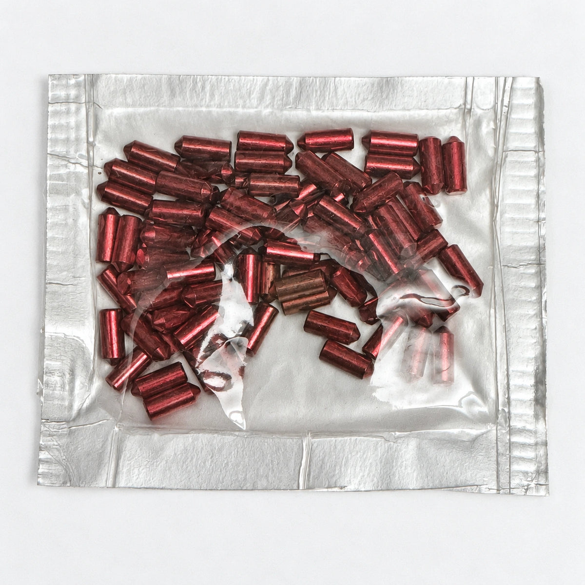 Lab Pins - 75ct - Lock Cylinder Pins - Bottom Pin - .285 Red — lighting-retouched pin-side photo; original photographs retained in gallery