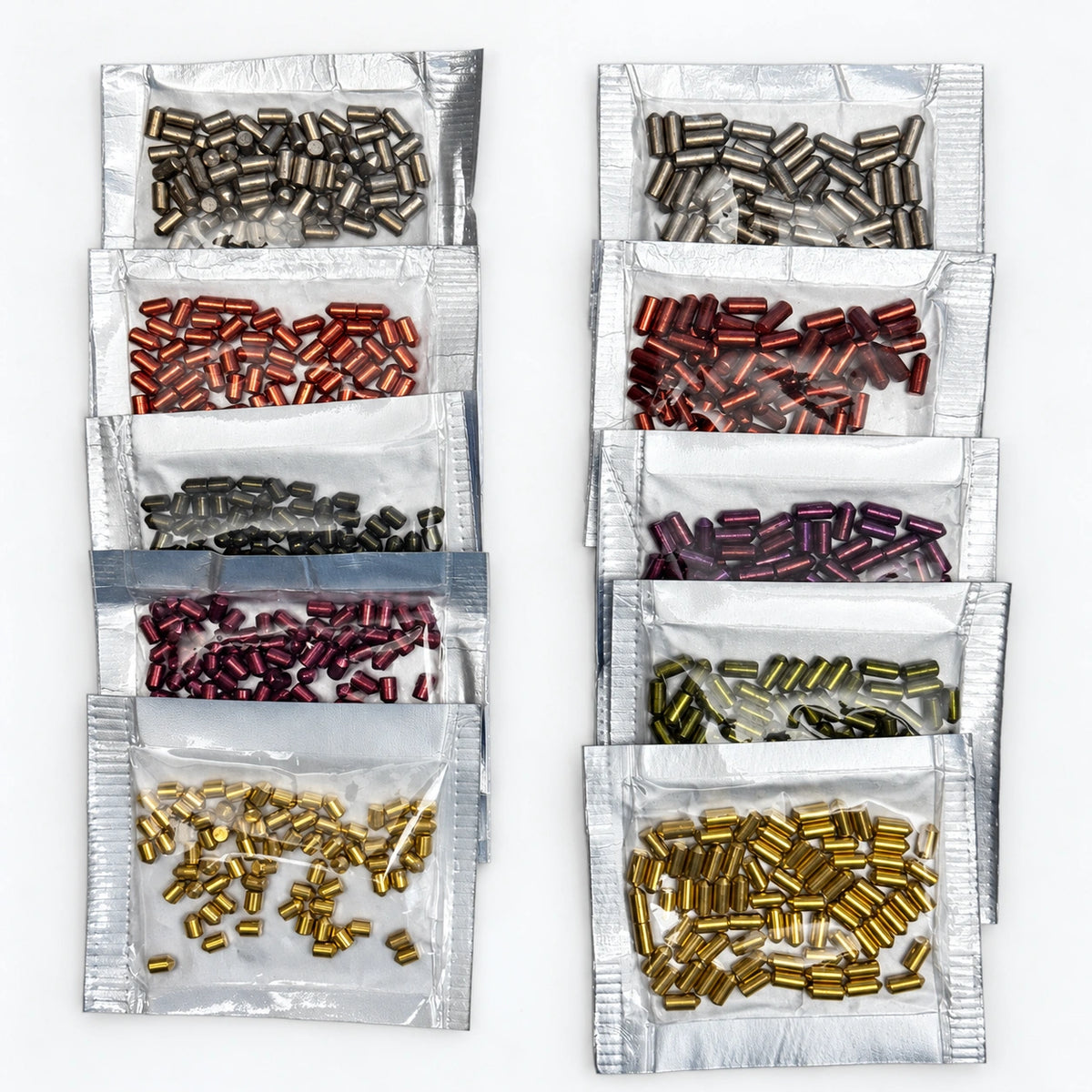 Lab Pins - 75ct ea - Lock Cylinder Pins - Schlage - All Sizes of Bottom Pins Kit — lighting-retouched pin-side photo; original photographs retained in gallery