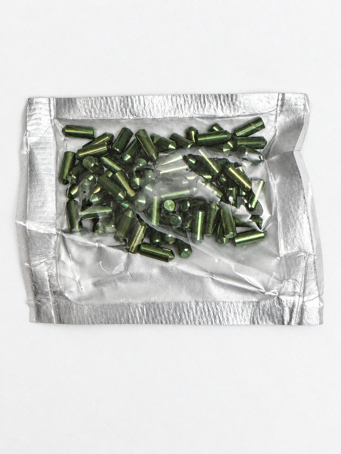 Lab Pins - 75ct - Lock Cylinder Pins - Bottom Pin - .305 Green — lighting-retouched pin-side photo; original photographs retained in gallery