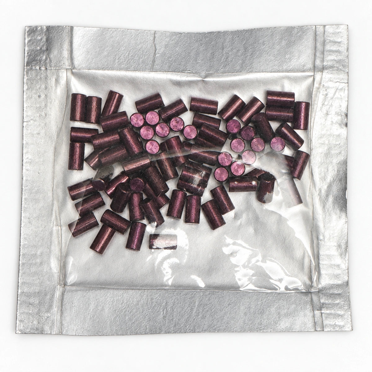 Lab Pins - 75ct - Lock Cylinder Pins - Master / Top Pin - .210 Purple — lighting-retouched pin-side photo; original photographs retained in gallery