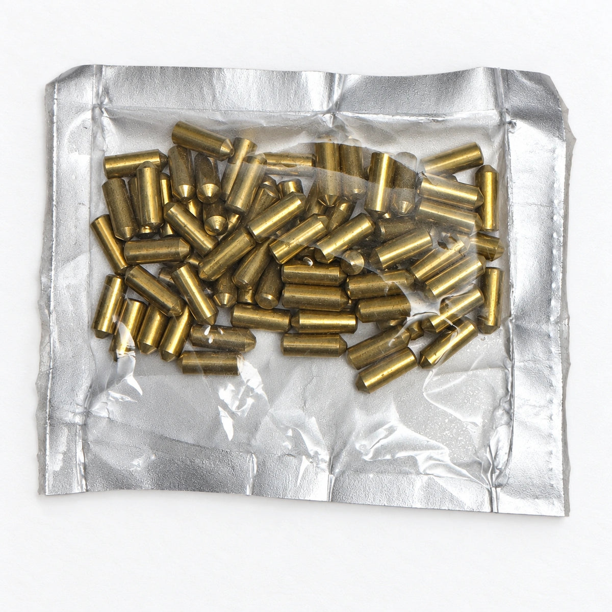 Lab Pins - 75ct - Lock Cylinder Pins - Bottom Pin - .315 Gold — lighting-retouched pin-side photograph; originals retained in gallery