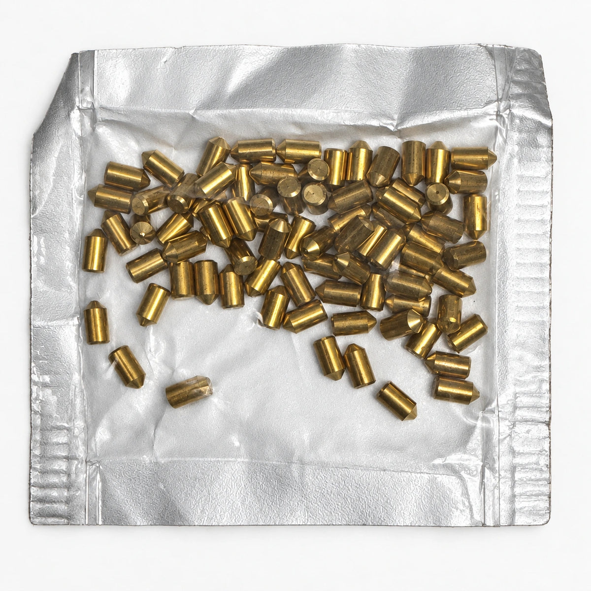 Lab Pins - 75ct - Lock Cylinder Pins - Bottom Pin - .215 Gold — lighting-retouched pin-side photo; original photographs retained in gallery