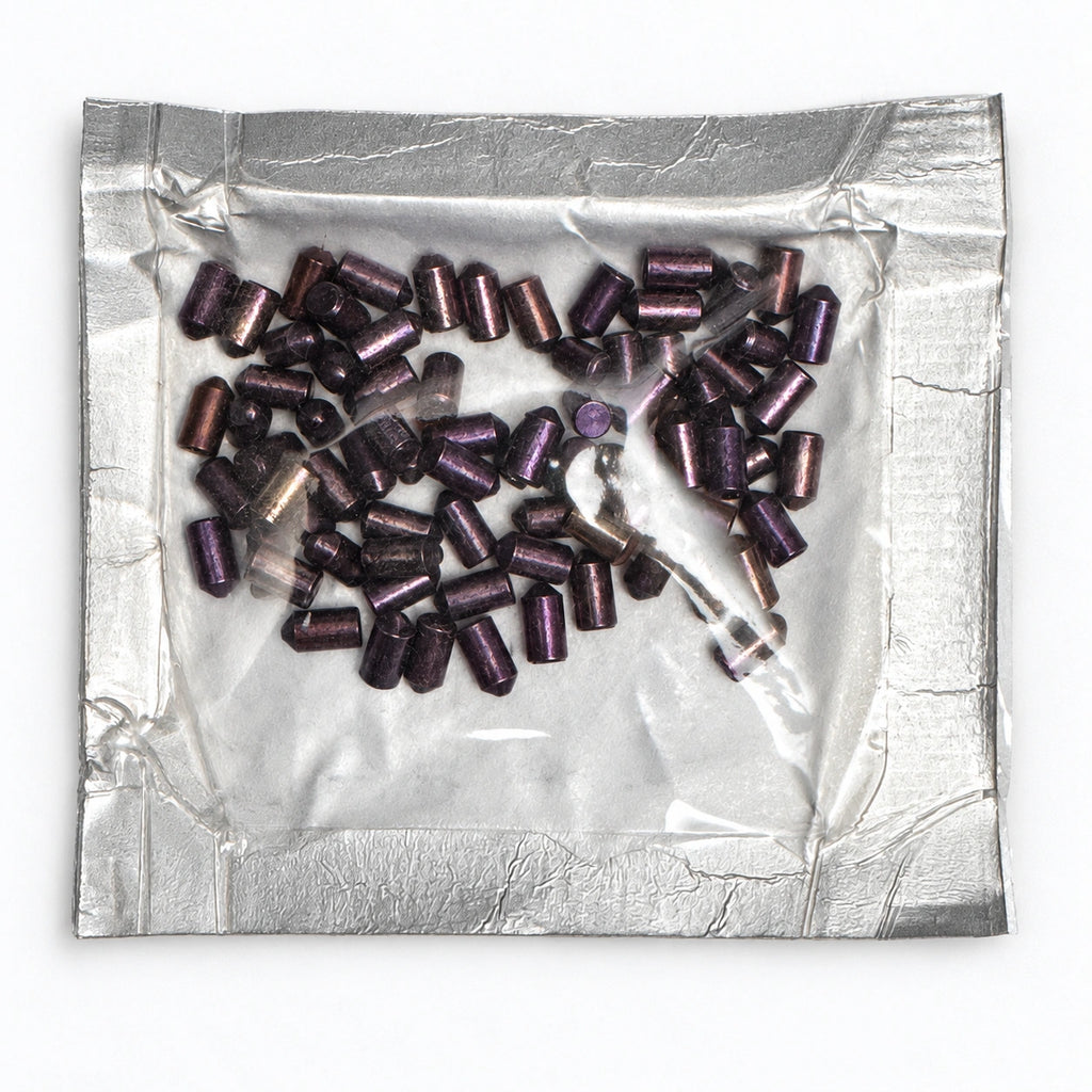 Lab Pins - 75ct - Lock Cylinder Pins - Bottom Pin - .220 Purple — lighting-retouched pin-side photo; original photographs retained in gallery
