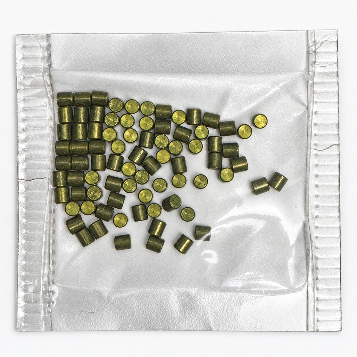 Lab Pins - 75ct - Lock Cylinder Pins - Master / Top Pin - .125 Green — lighting-retouched pin-side photo; original photographs retained in gallery