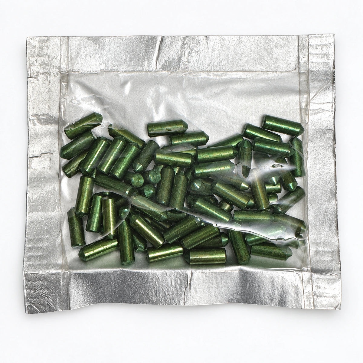 Lab Pins - 75ct - Lock Cylinder Pins - Bottom Pin - .330 Green — lighting-retouched pin-side photo; original photographs retained in gallery