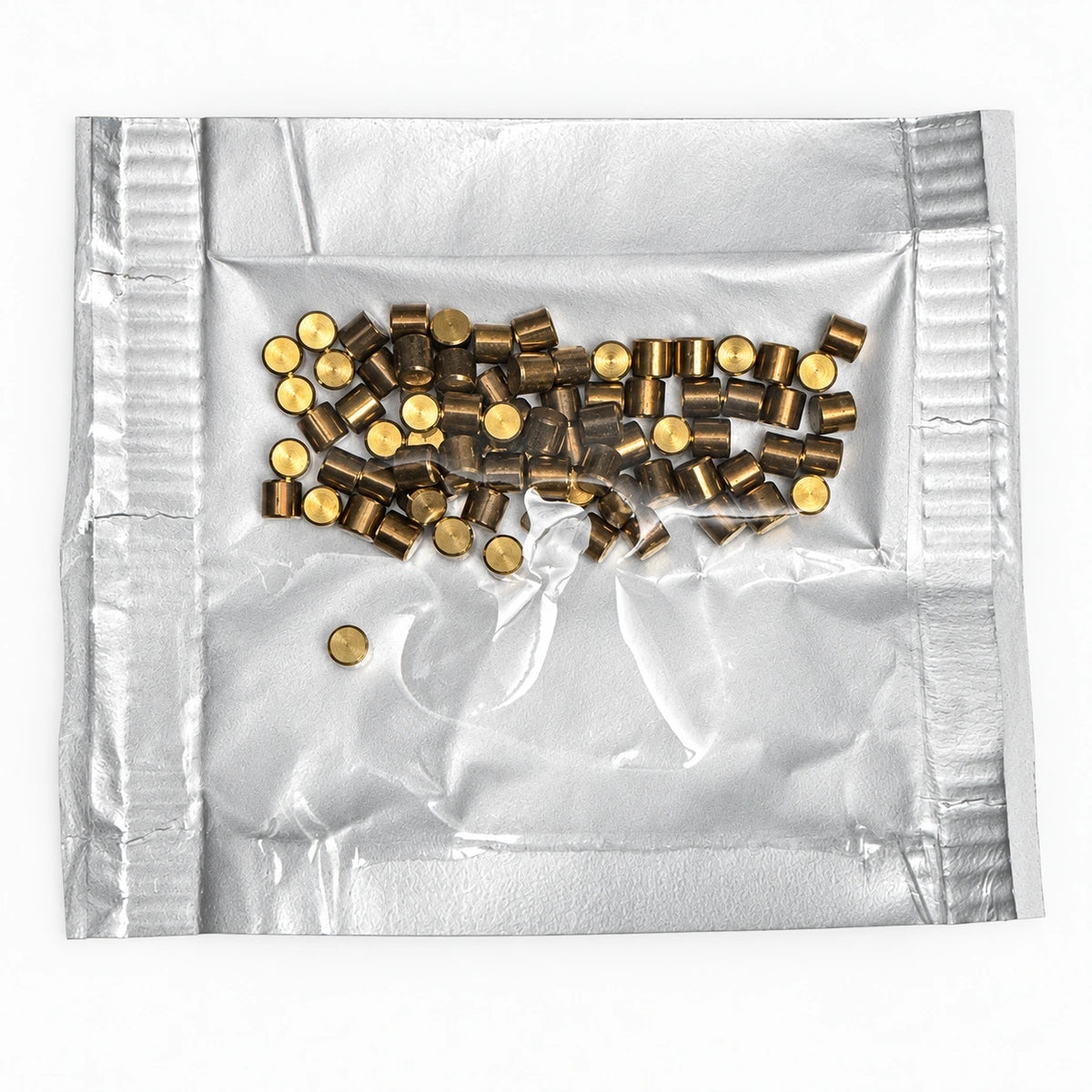 Lab Pins - 75ct - Lock Cylinder Pins - Master / Top Pin - .110 Gold — lighting-retouched pin-side photo; original photographs retained in gallery