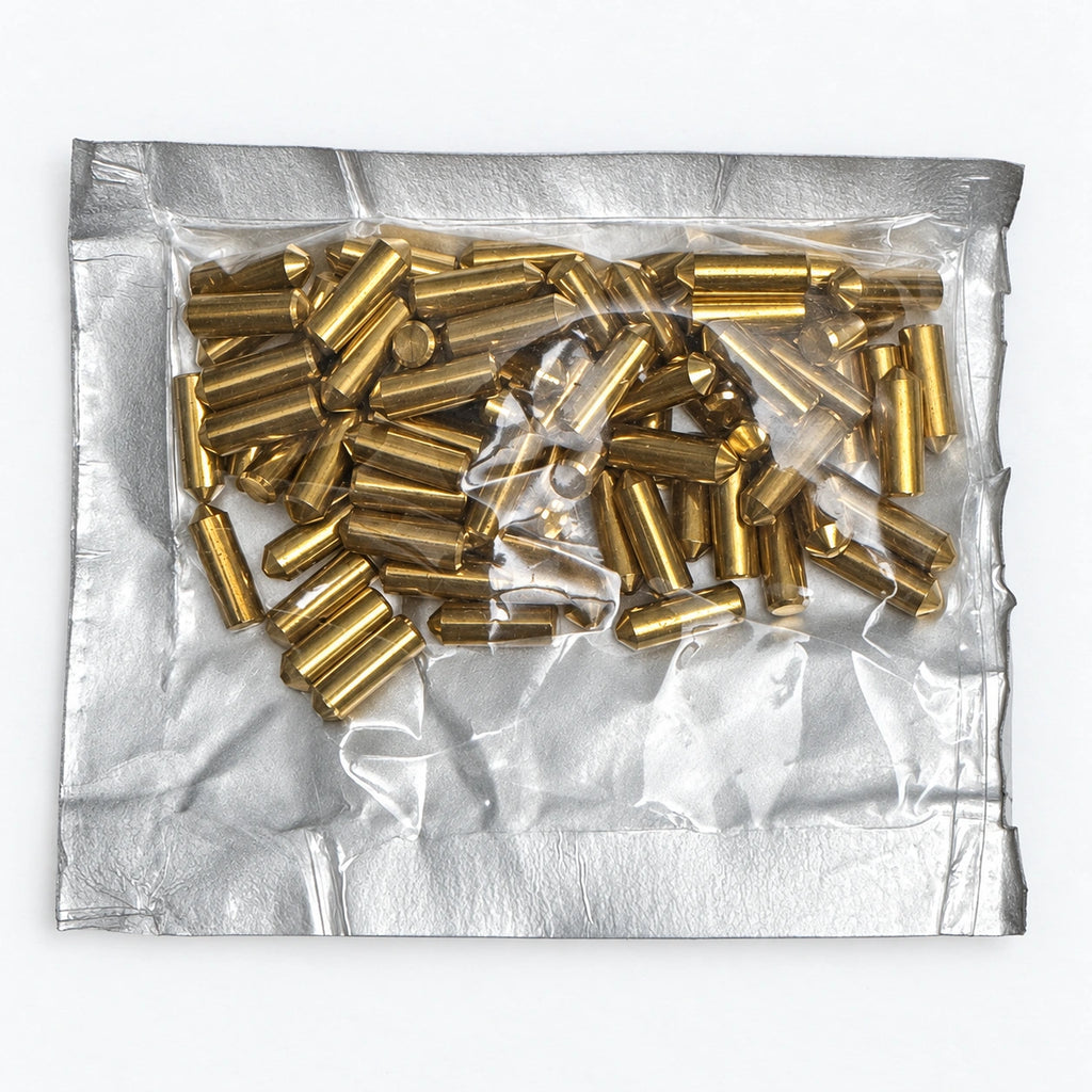 Lab Pins - 75ct - Lock Cylinder Pins - Bottom Pin - .340 Gold — lighting-retouched pin-side photo; original photographs retained in gallery