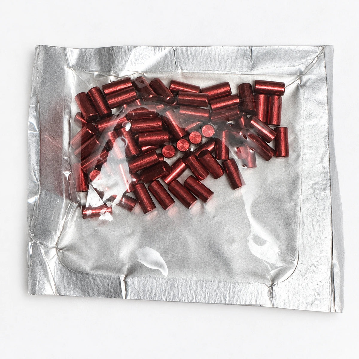 Lab Pins - 75ct - Lock Cylinder Pins - Master / Top Pin - .250 Red — lighting-retouched pin-side photo; original photographs retained in gallery