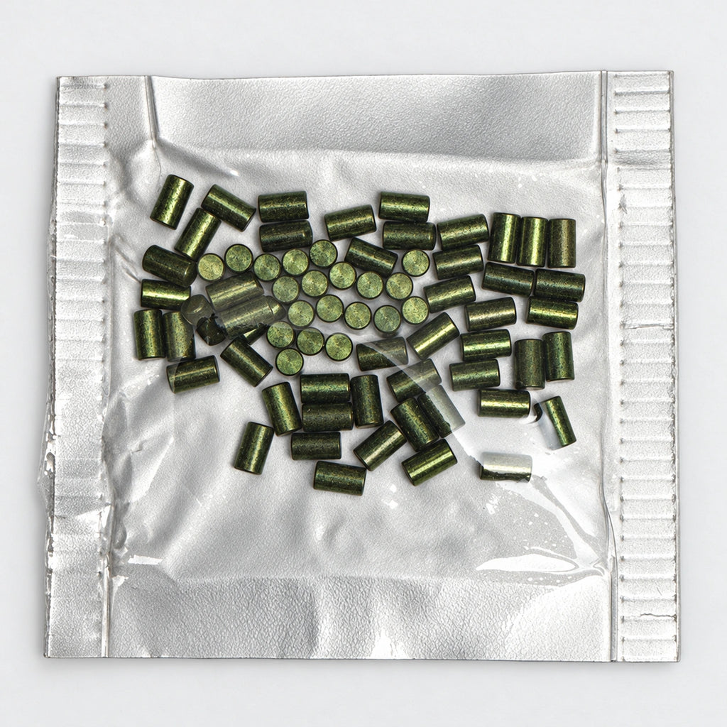 Lab Pins - 75ct - Lock Cylinder Pins - Master / Top Pin - .200 Green — lighting-retouched pin-side photo; original photographs retained in gallery