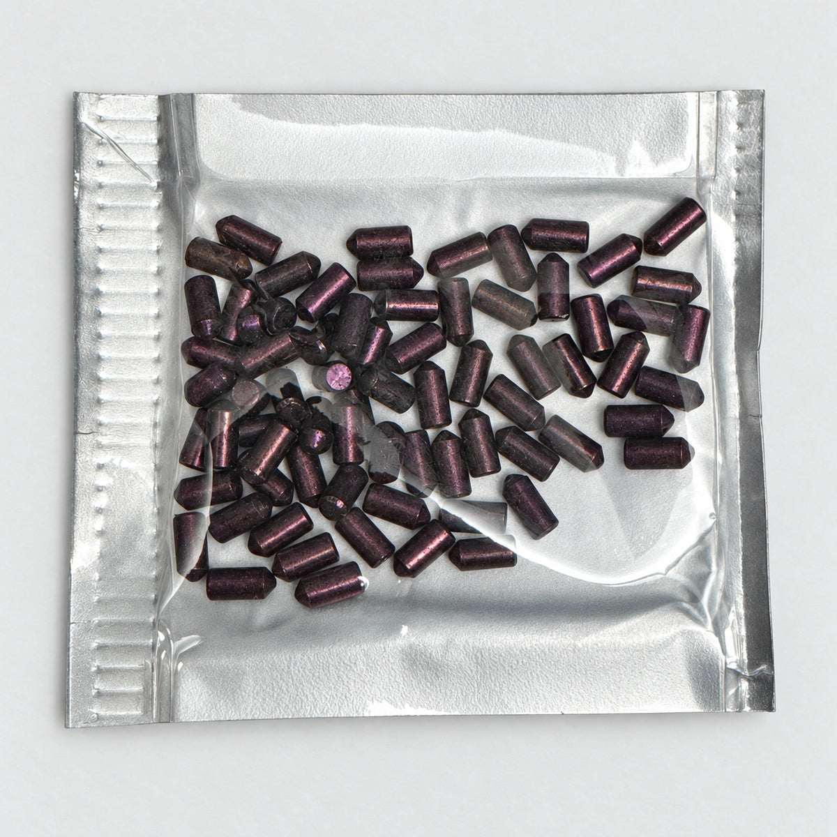 Lab Pins - 75ct - Lock Cylinder Pins - Bottom Pin - .245 Purple — lighting-retouched pin-side photo; original photographs retained in gallery