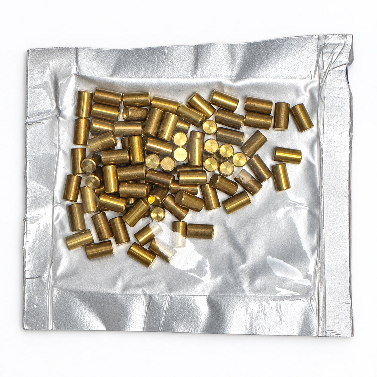 Lab Pins - 75ct - Lock Cylinder Pins - Master / Top Pin - .205 Gold — lighting-retouched pin-side photo; original photographs retained in gallery