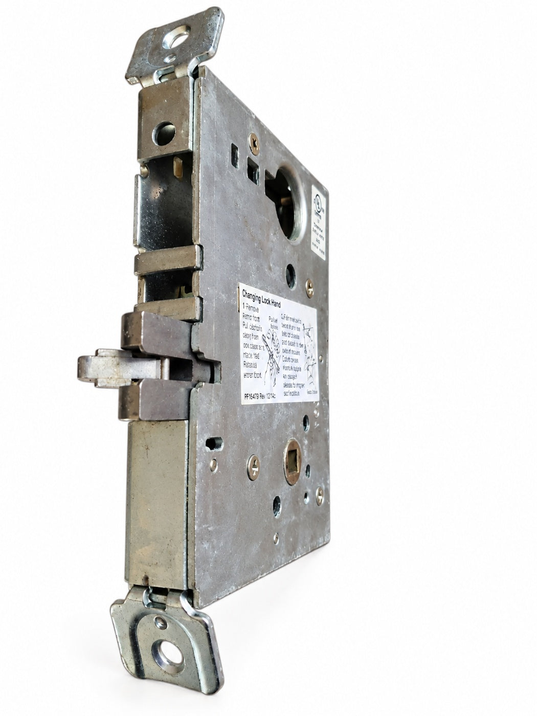 Schlage L9010 - Passage Mortise  Body Lock Grade 1 - Body Only — lighting-cleaned gallery photo 4; original retained