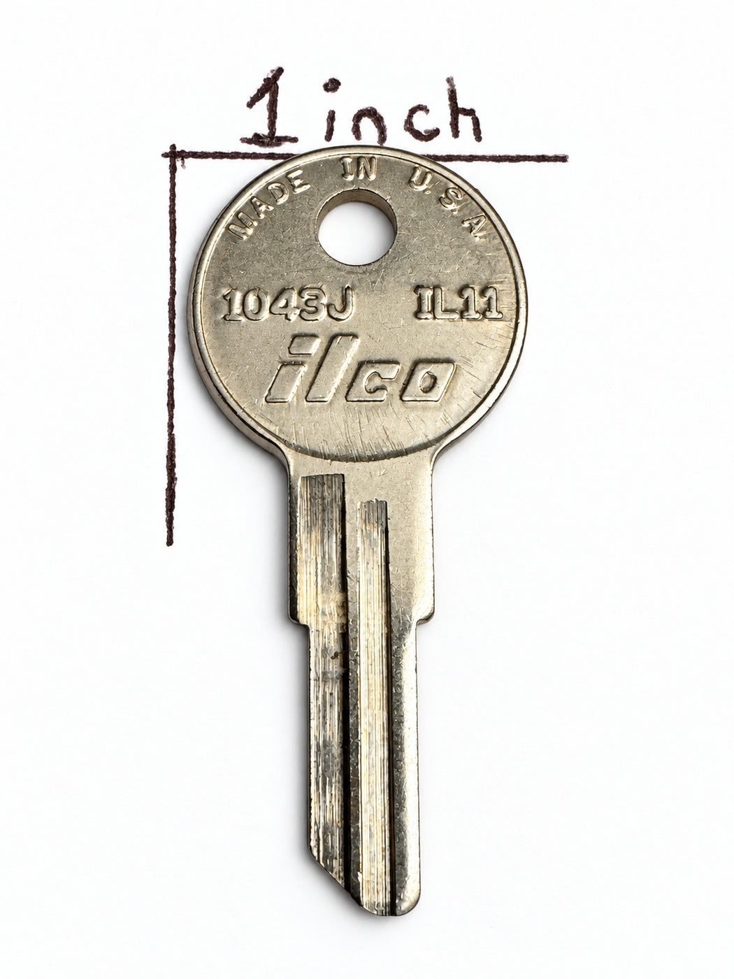 Ilco - 1043J - IL11 - Timberline / CompX TA series - Key Blank — lighting-cleaned gallery photo 3; original retained