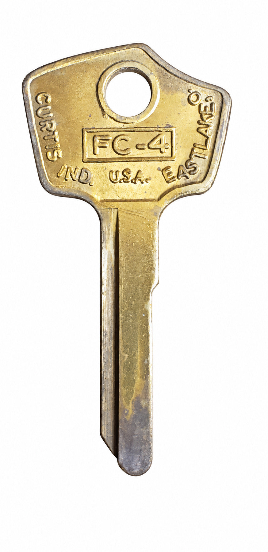 Curtis - FC4 - FC-4 - X36 - MZ11 - Key Blank - Vintage — lighting-cleaned gallery photo 3; original retained (source 47202093760755)