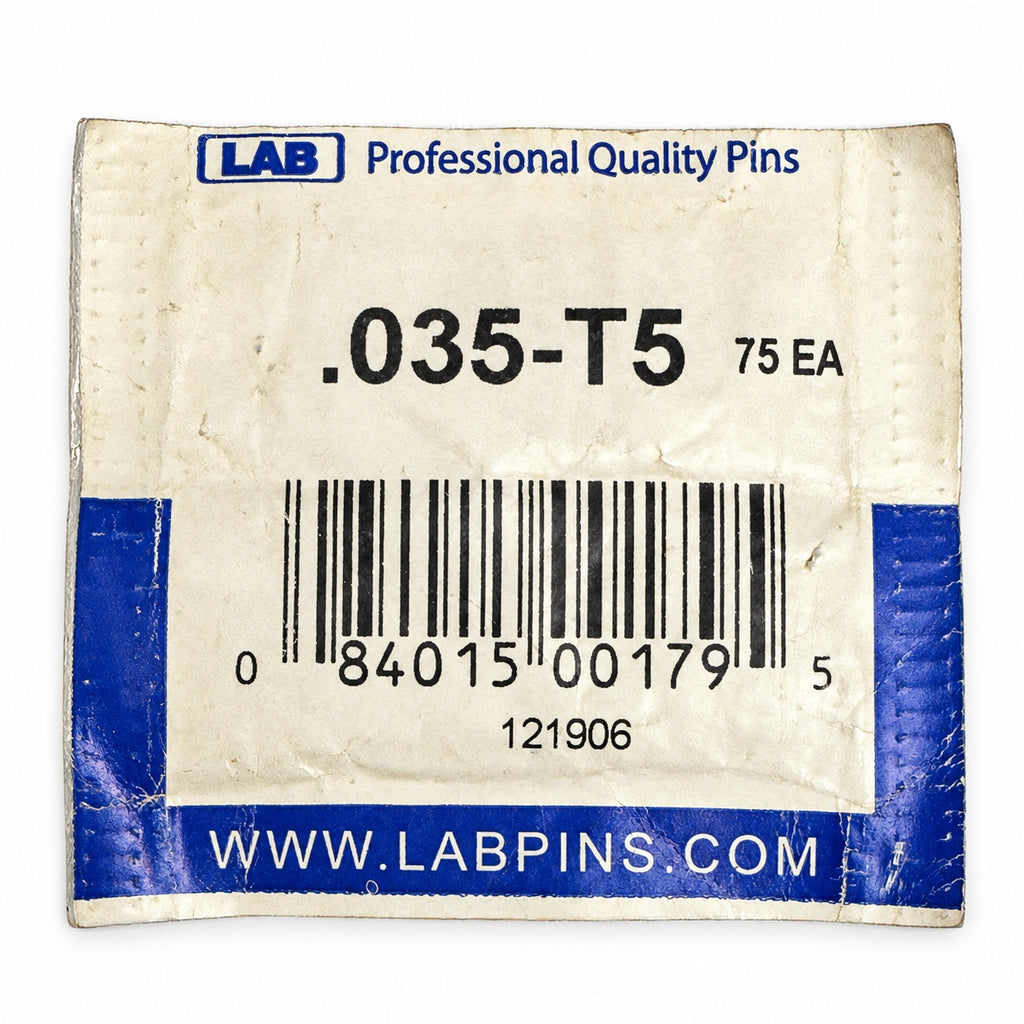 Lab Pins - 75ct - Lock Cylinder Pins - Master / Top Pin - .035 Gold — lighting-cleaned gallery photo 1; original retained