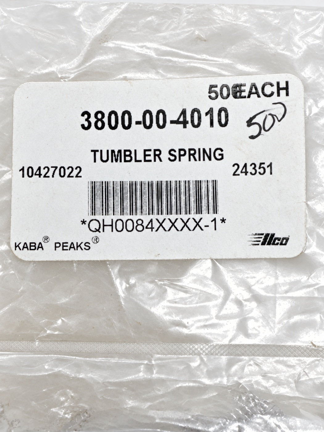 SFIC Kaba Peaks - Tumbler Springs - 500ct - Best / Falcon A2 - Stainless Steel — lighting-cleaned gallery photo 4; original retained