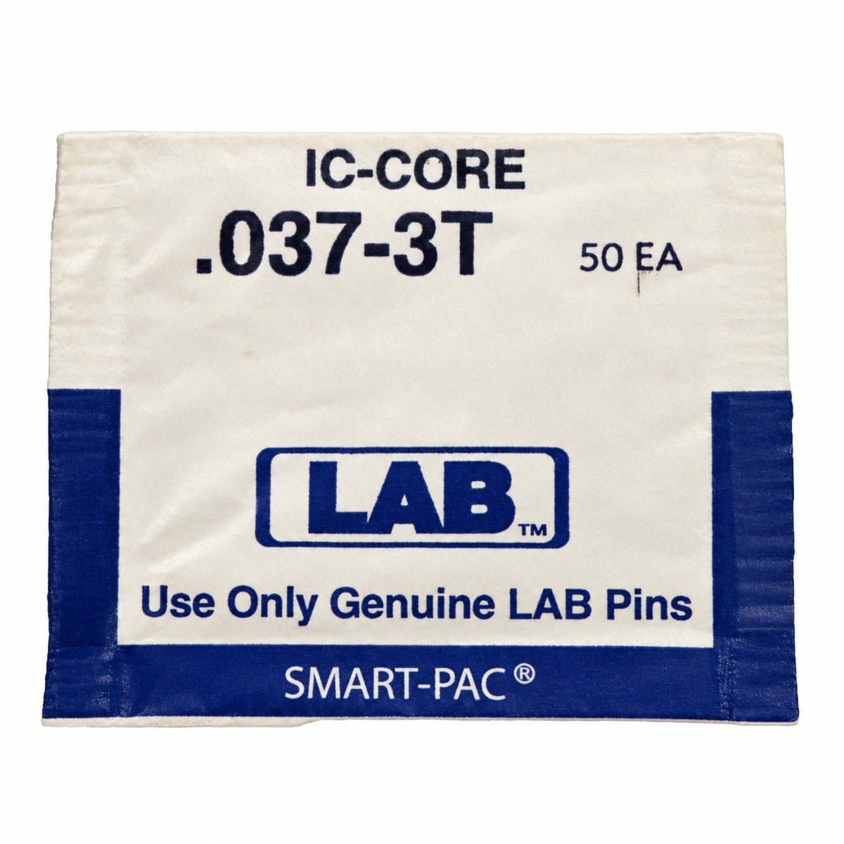 LAB IC Core - 3T -  .037 - Pins For Rekey - BEST - FALCON - Top Pin - 50 Count — brightened original package front