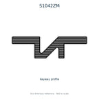 Ilco directory reference S1042ZM — key blank and keyway profile; not to scale