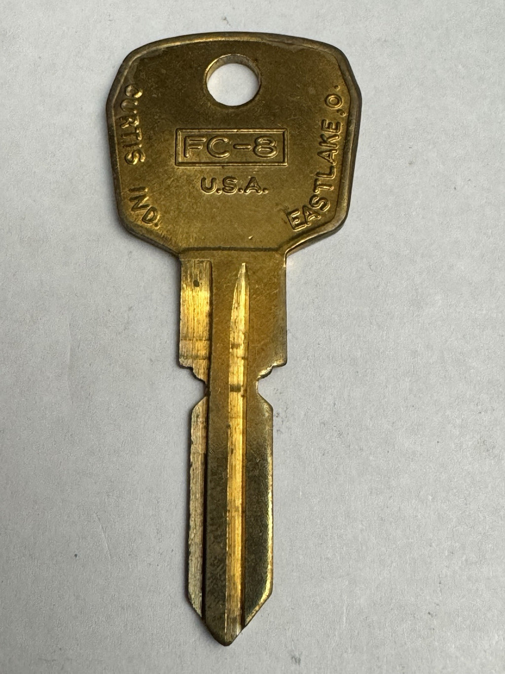 Curtis - FC-8 - FC8 - Key Blank - Brass — photo 2