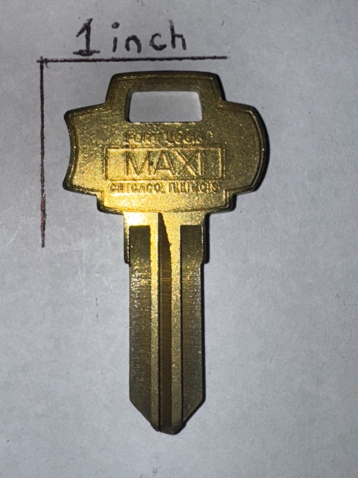 Ilco - Fort - MAXI - 82 - Key Blank - Vintage — photo 3