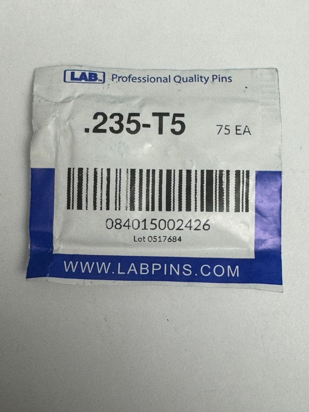 Lab Pins - 75ct - Lock Cylinder Pins - Master / Top Pin - .235 Purple — photo 1