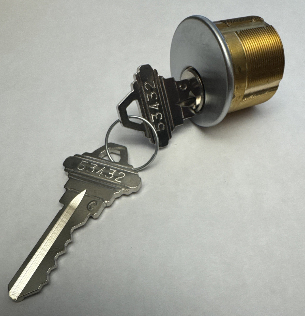 1” Mortise Cylinder - SC1 - Schlage - Satin Chrome — photo 1
