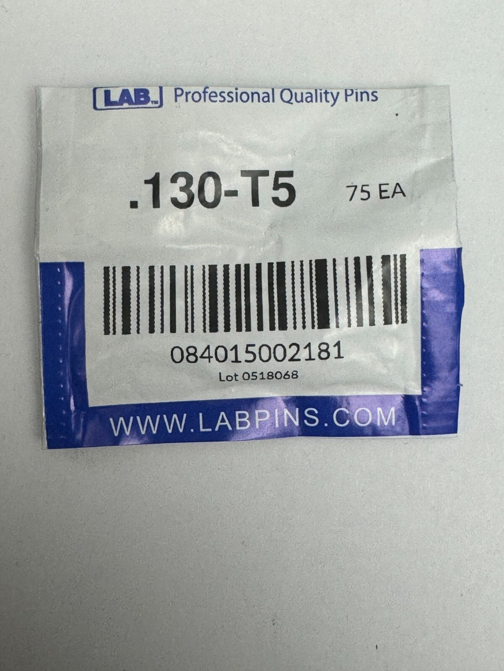 Lab Pins - 75ct - Lock Cylinder Pins - Master / Top Pin - .130 Red — photo 1