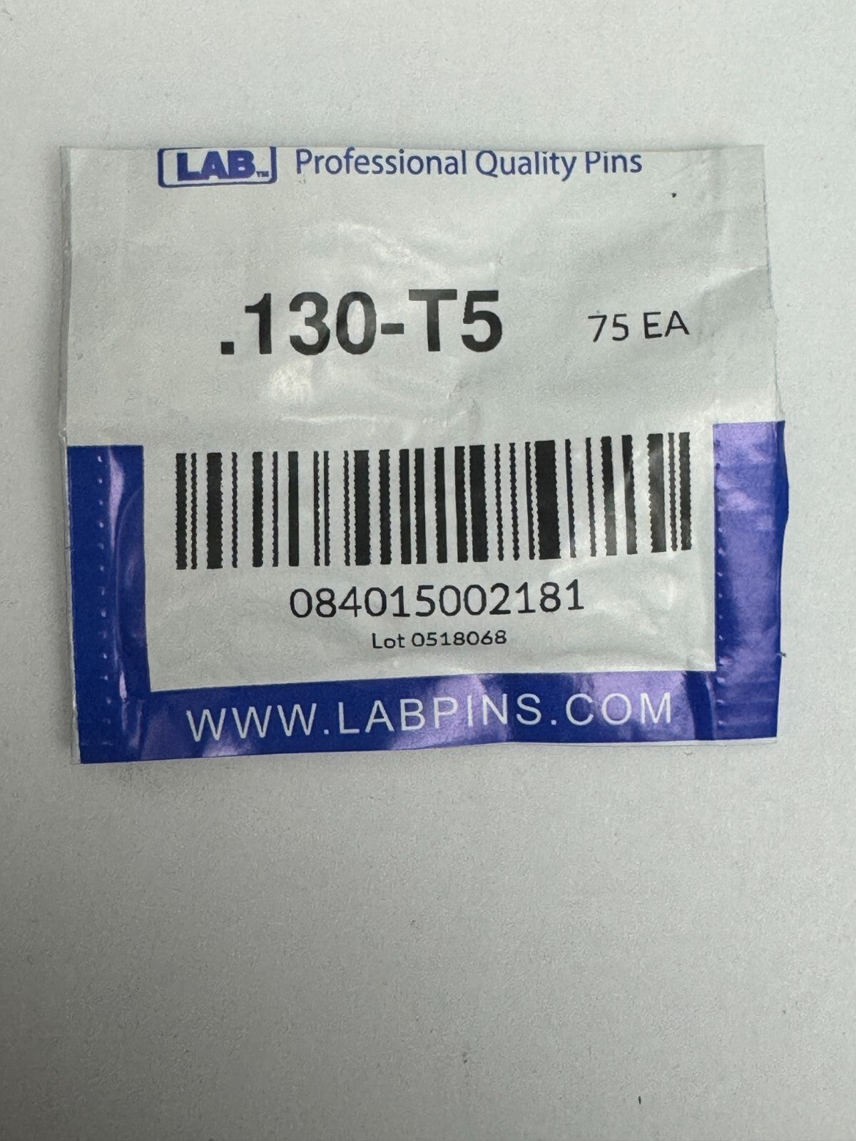 Lab Pins - 75ct - Lock Cylinder Pins - Master / Top Pin - .130 Red — photo 1