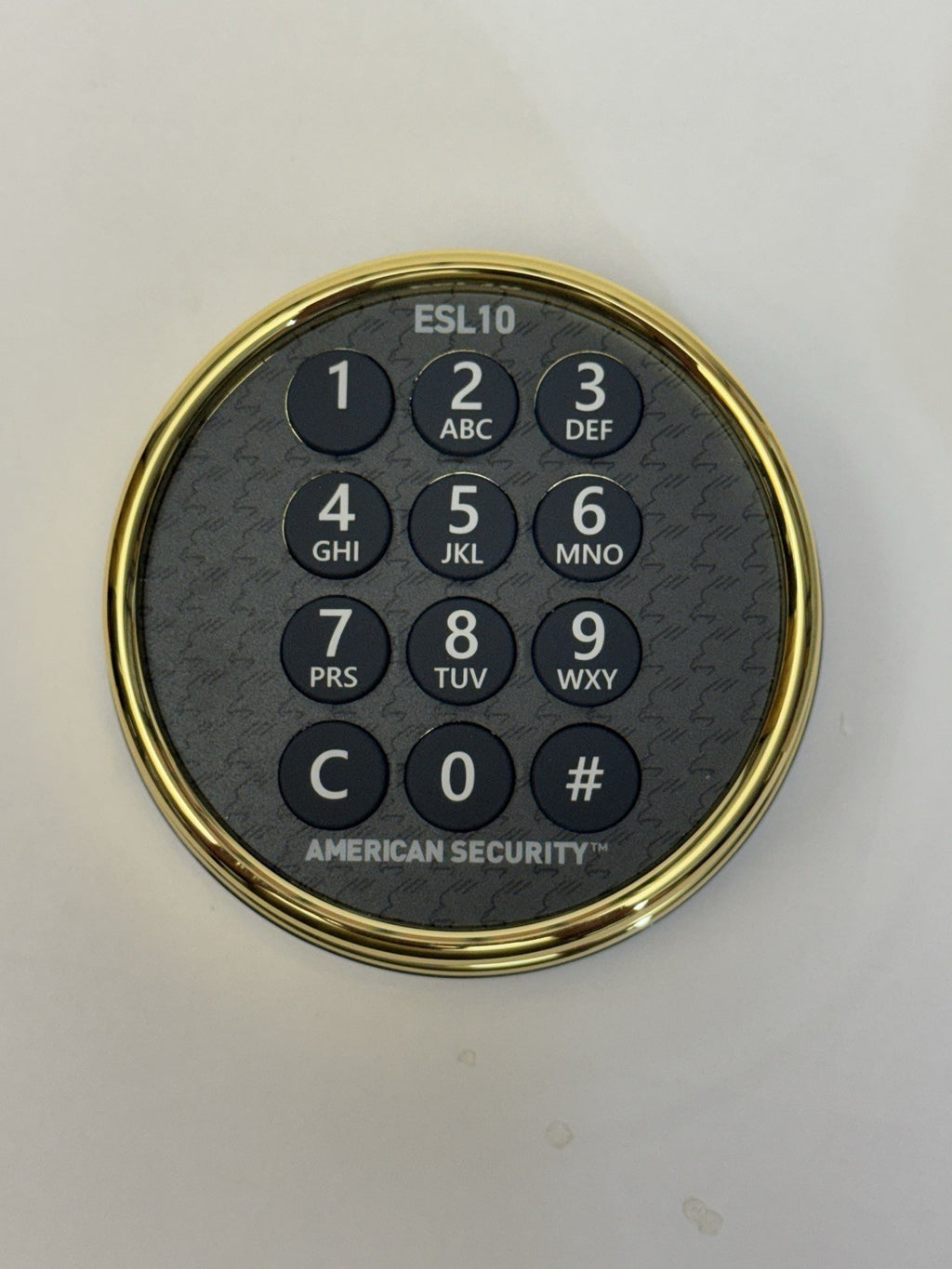 American Security - ESL10 ESL10XL - Lighted Keypad - Electronic Safe Lock Brass — photo 3