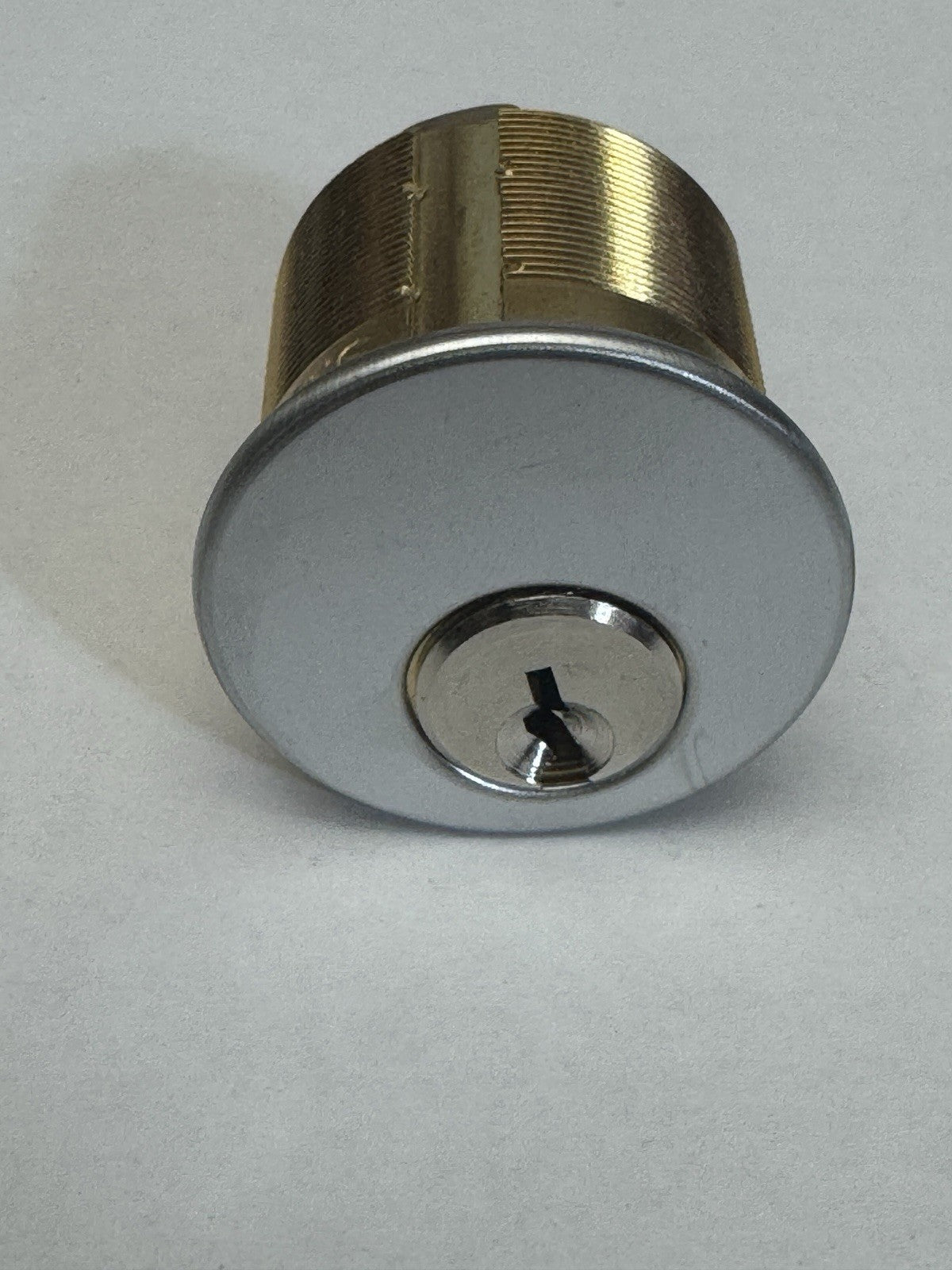 1 1/8” Mortise Cylinder - SC1 Schlage - Satin Chrome - Adams Rite & Standard Cam — photo 4