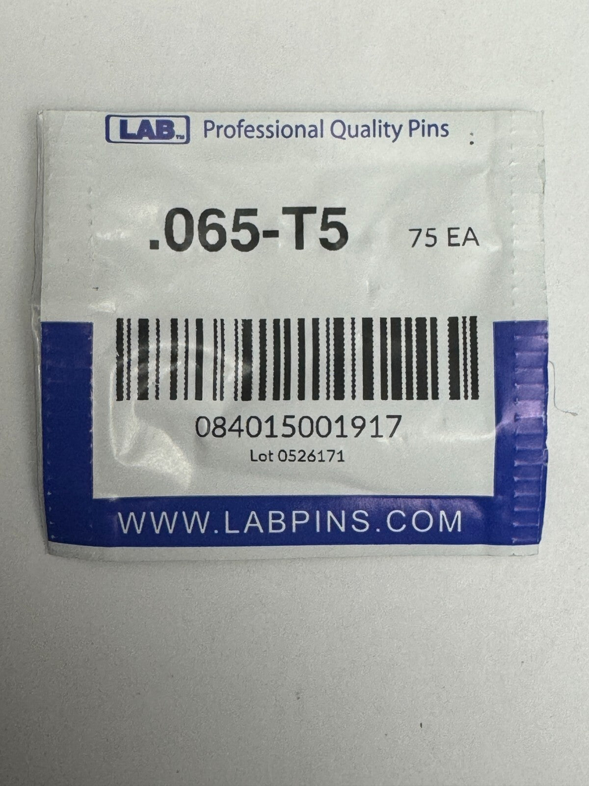 Lab Pins - 75ct - Lock Cylinder Pins - Master / Top Pin - .065 Purple — photo 1
