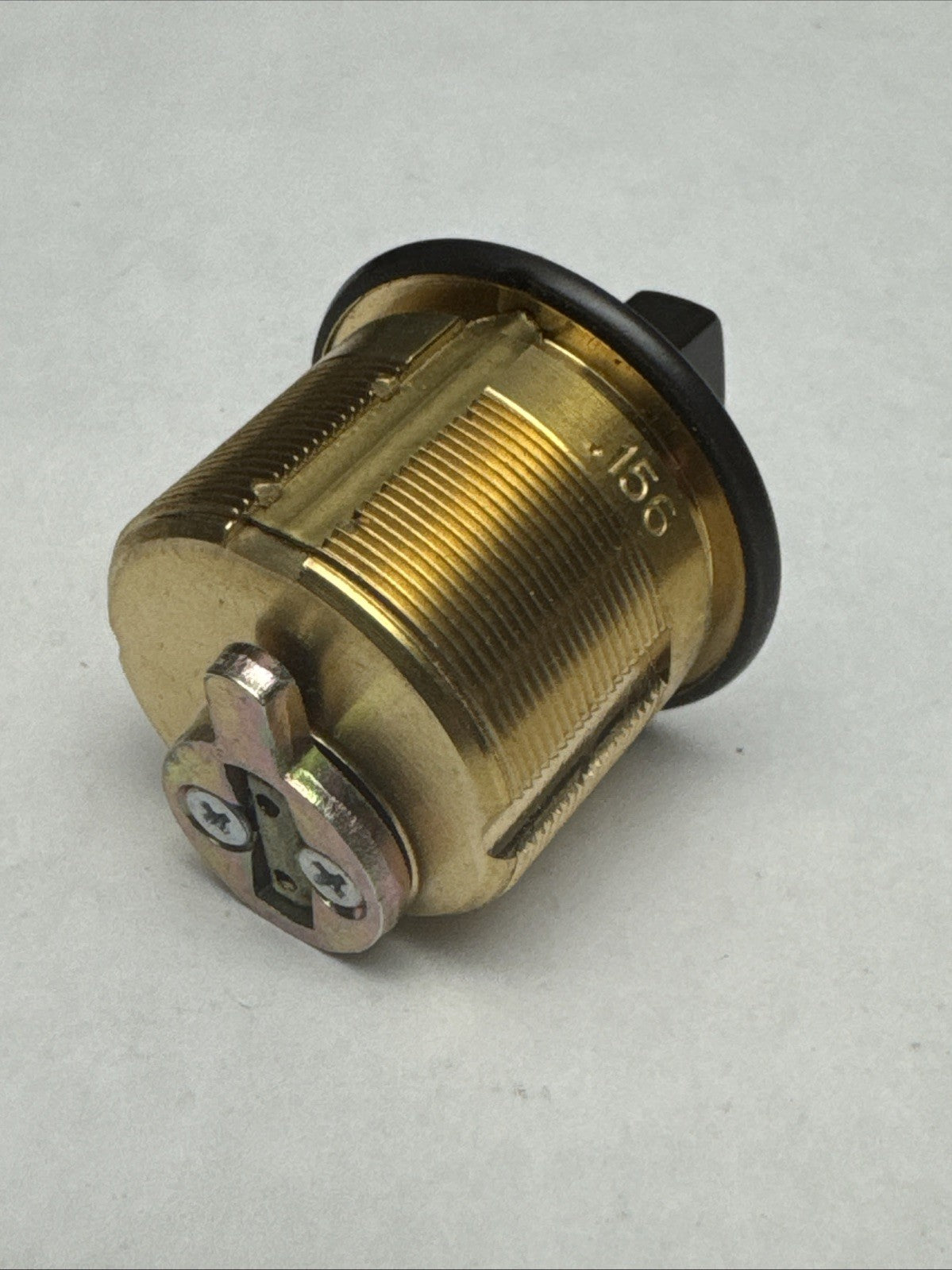 LSDA - 1 ” - Mortise Thumbturn Cylinder - 10B - Brown - Solid Brass — photo 4