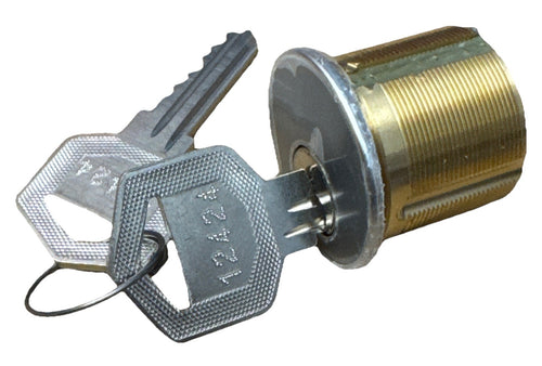 1 1/8” Mortise Cylinder - LSA - Satin Chrome - Special / Medium High Security — photo 1
