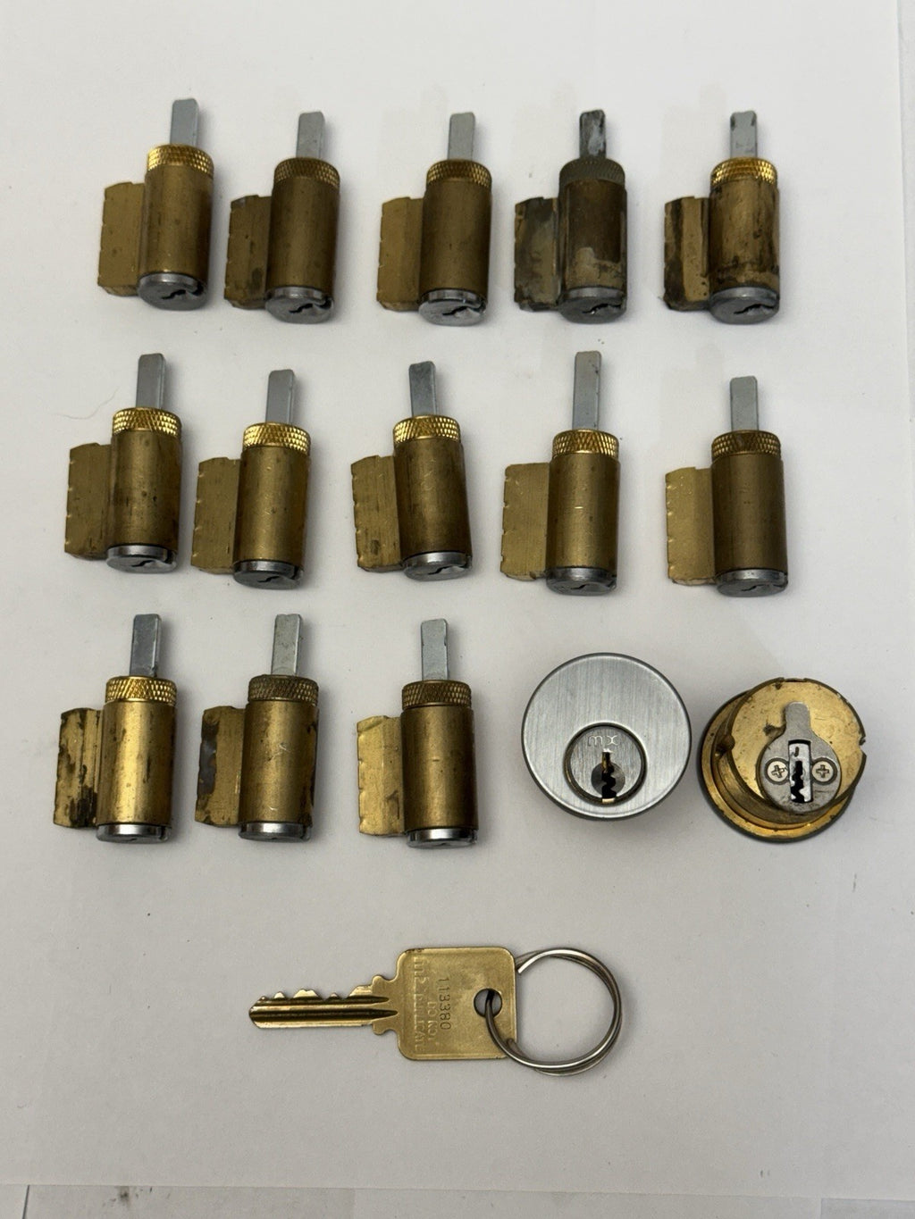 Lot Of 15 GMS Restricted Cylinders MX Series - 1 Key Fits All Lever And Mortise — photo 1