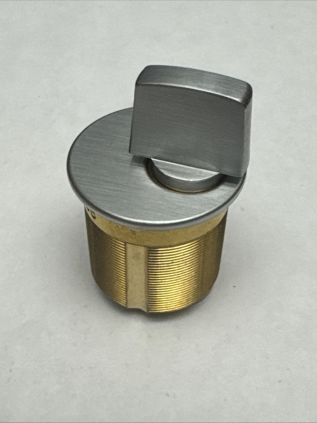 1 1/4 ” - Mortise Thumbturn Cylinder - 26D - Satin Chrome - Solid Brass — photo 4