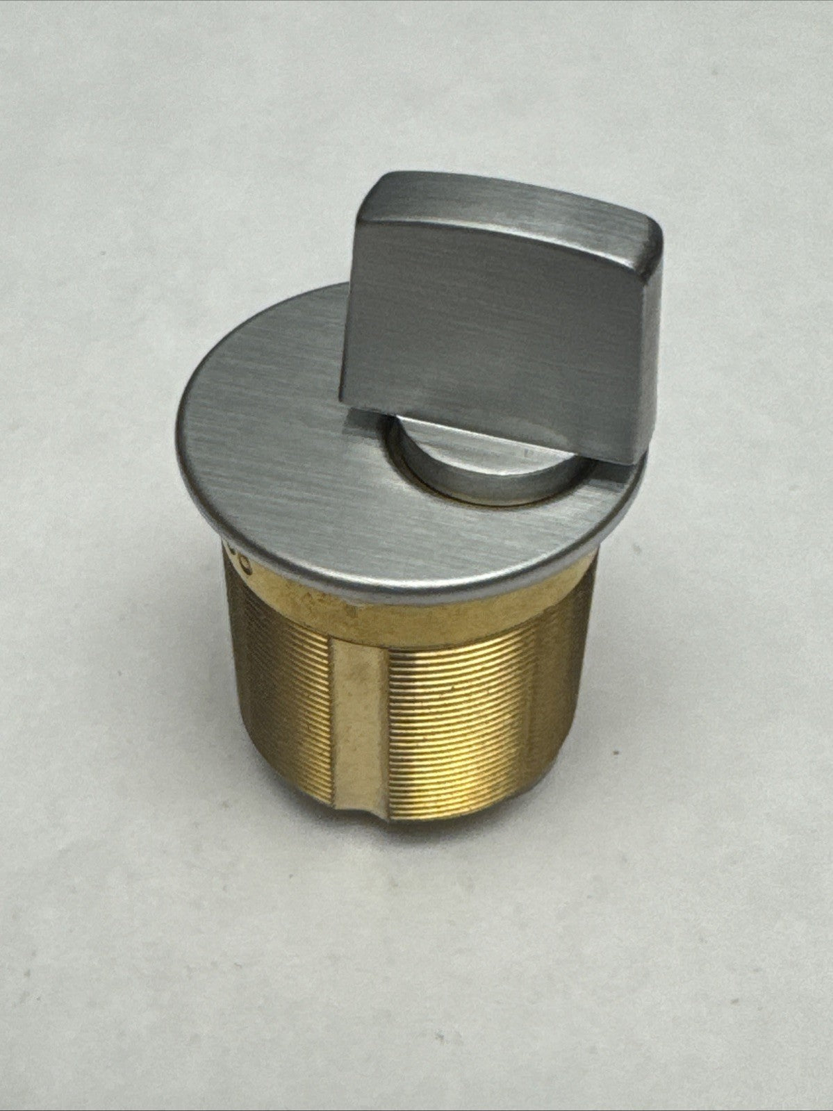 1 1/4 ” - Mortise Thumbturn Cylinder - 26D - Satin Chrome - Solid Brass — photo 4
